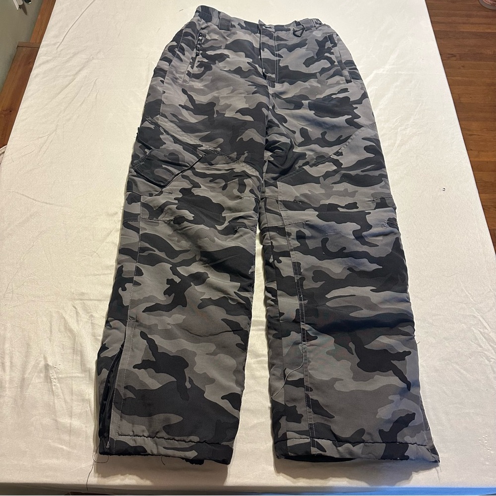 Athletech Charcoal Camo snow pants